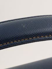 圆形logo铭牌两用包，海军蓝