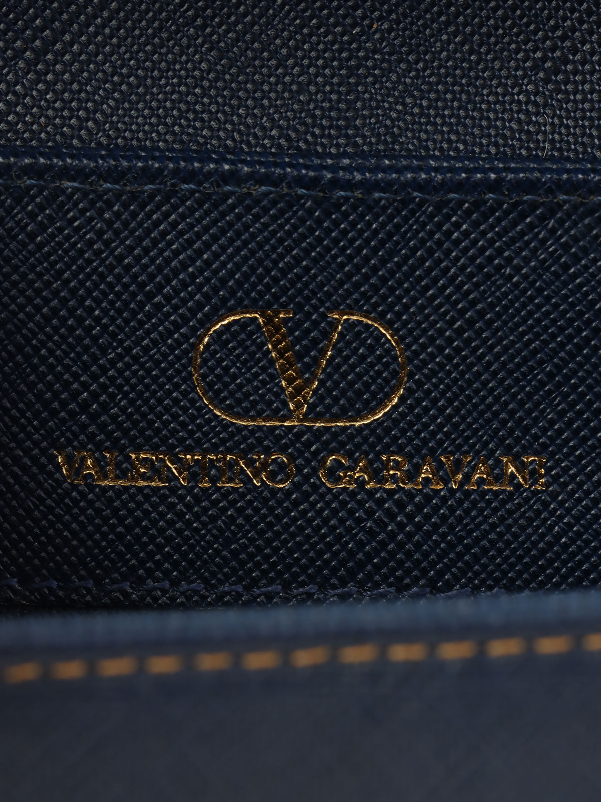 圆形logo铭牌两用包，海军蓝