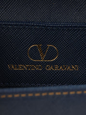 圆形logo铭牌两用包，海军蓝