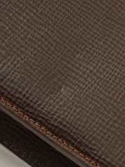 棕色Anagram压纹手拿包