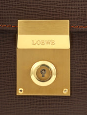 棕色Anagram压纹手拿包