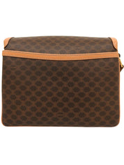 棕色 Macadam 图案 Logo 压纹单肩包