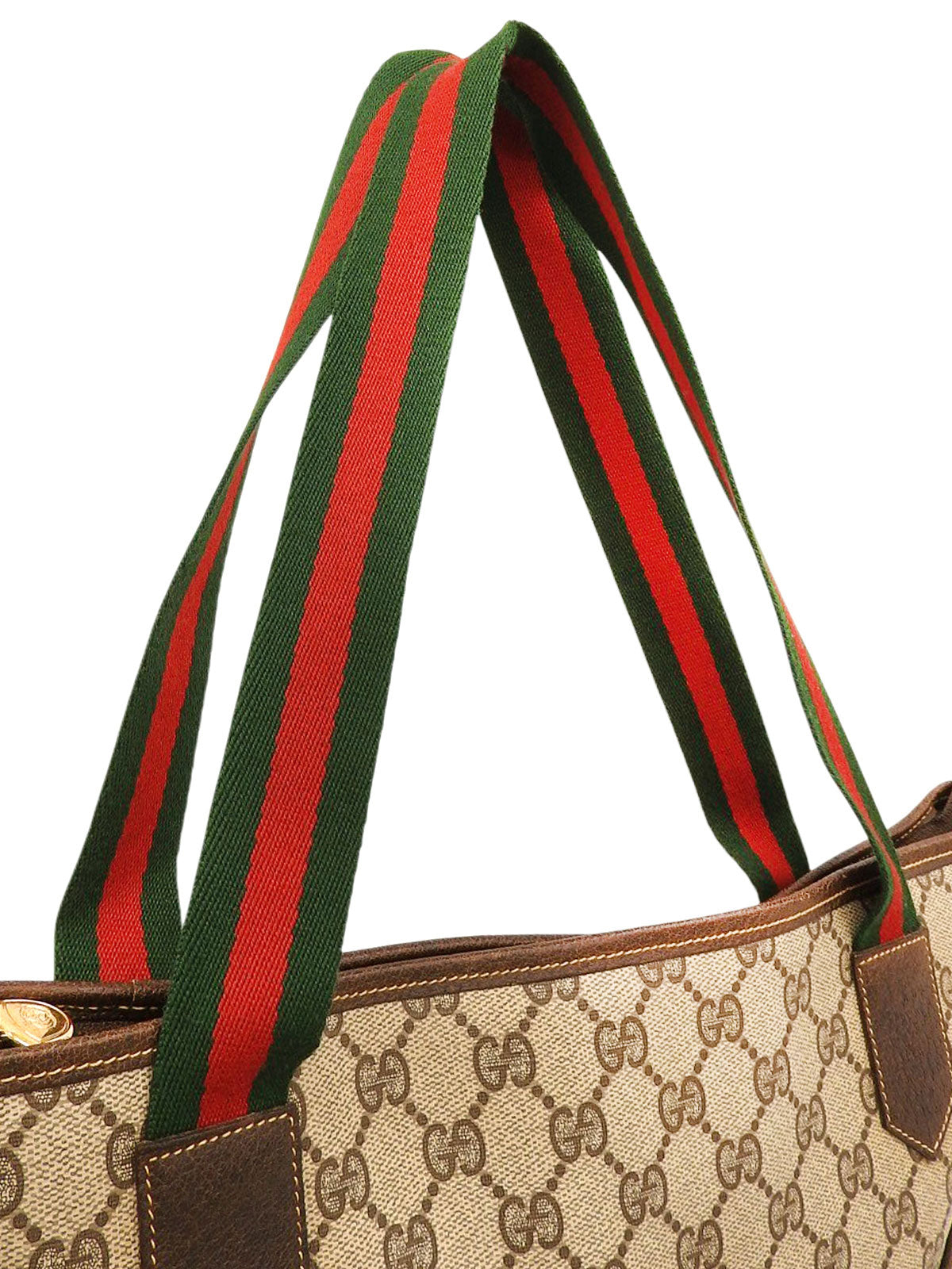 GG图案雪莉线手提包 米色