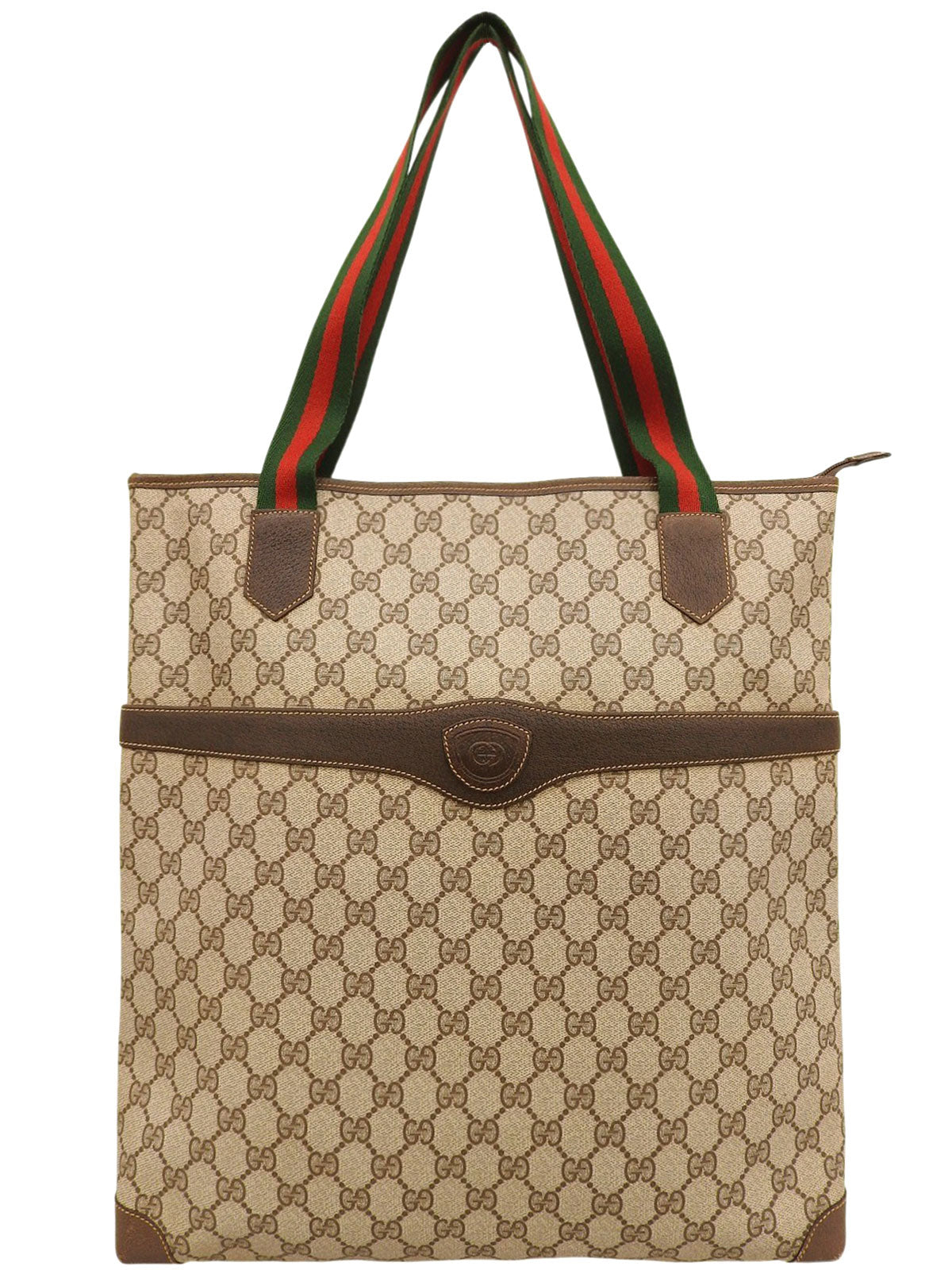 GG Pattern Sherry Line Tote Bag Beige