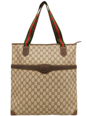 GG Pattern Sherry Line Tote Bag Beige