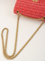 2020年頃製 ツイード2.55チェーンショルダーバッグ ピンク/マルチ