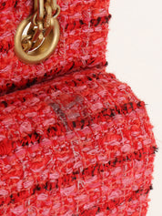 2020年頃製 ツイード2.55チェーンショルダーバッグ ピンク/マルチ