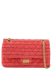 2020年頃製 ツイード2.55チェーンショルダーバッグ ピンク/マルチ
