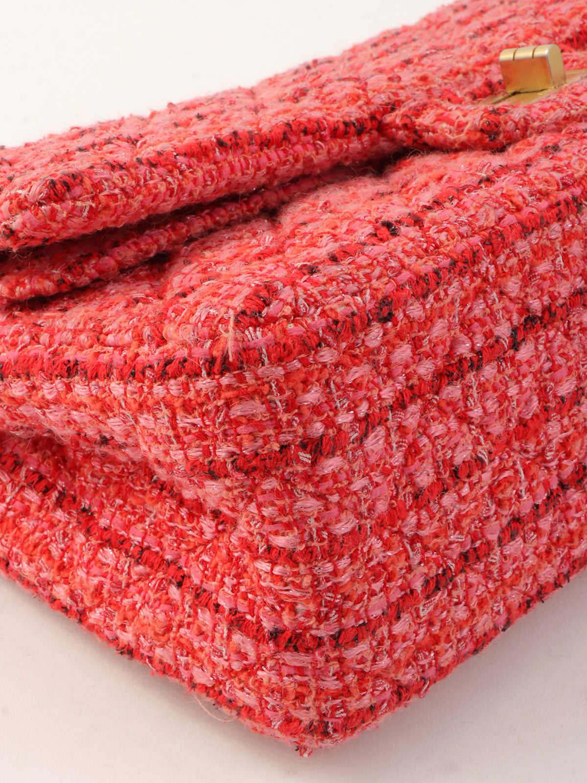 2020年頃製 ツイード2.55チェーンショルダーバッグ ピンク/マルチ