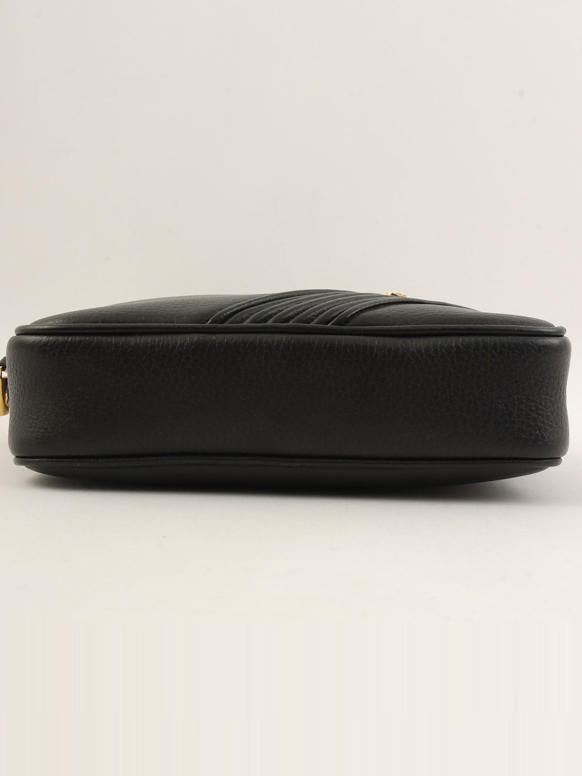 黑色方形迷你Logo牌单肩包