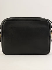 黑色方形迷你Logo牌单肩包