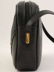 黑色方形迷你Logo牌单肩包