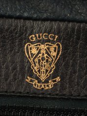 黑色方形迷你Logo牌单肩包