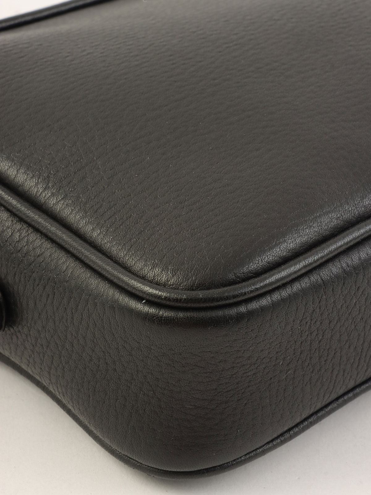 黑色方形迷你Logo牌单肩包