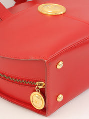 椭圆形Logo牌双向包 红色