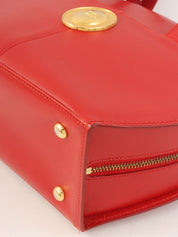 椭圆形Logo牌双向包 红色