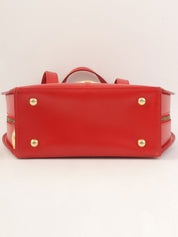 椭圆形Logo牌双向包 红色