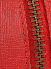 椭圆形Logo牌双向包 红色