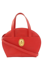 椭圆形Logo牌双向包 红色