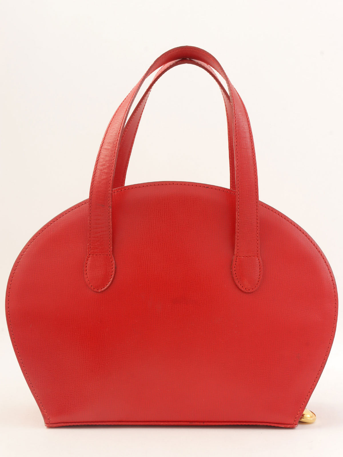 椭圆形Logo牌双向包 红色