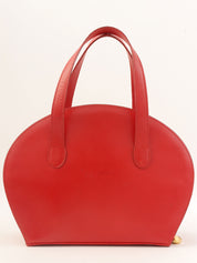 椭圆形Logo牌双向包 红色