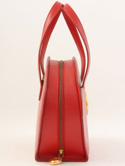 椭圆形Logo牌双向包 红色