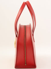 椭圆形Logo牌双向包 红色