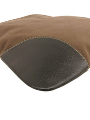 Logo铭牌单肩包 灰褐色/黑色