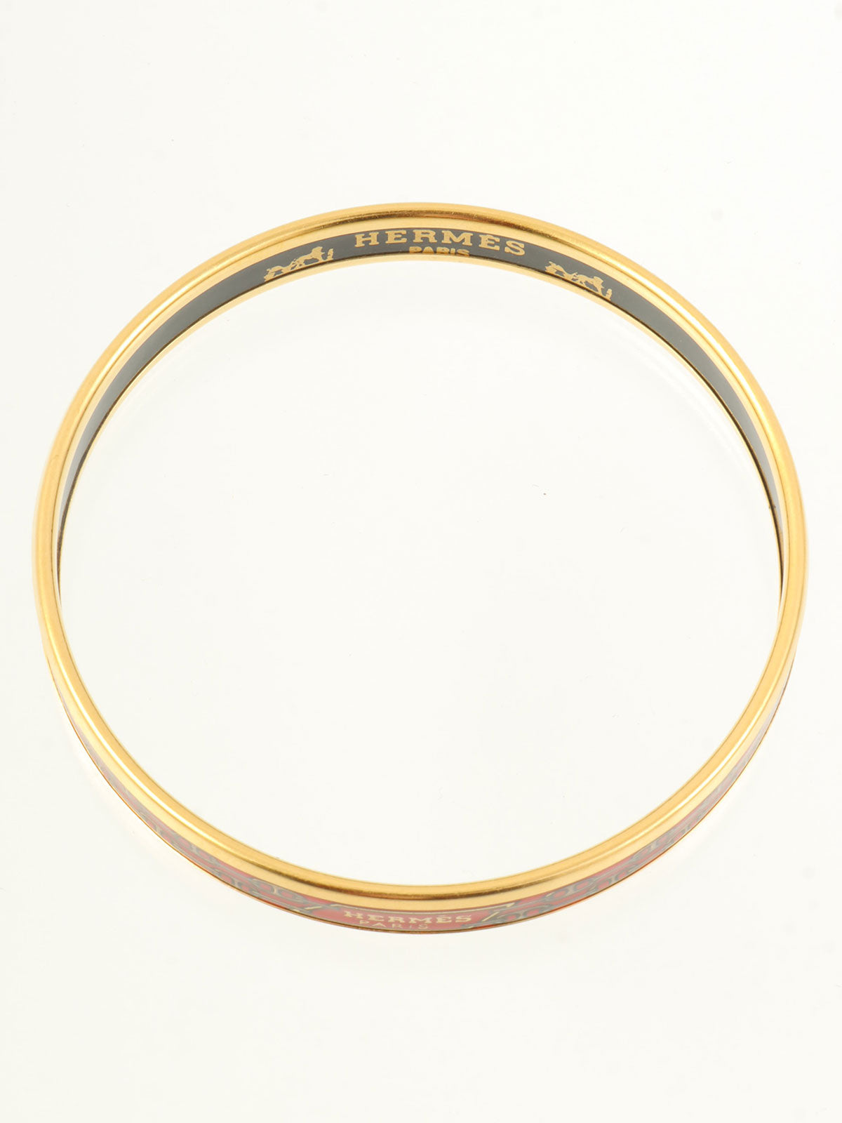 エマイユバングルPM レッド/ゴールド