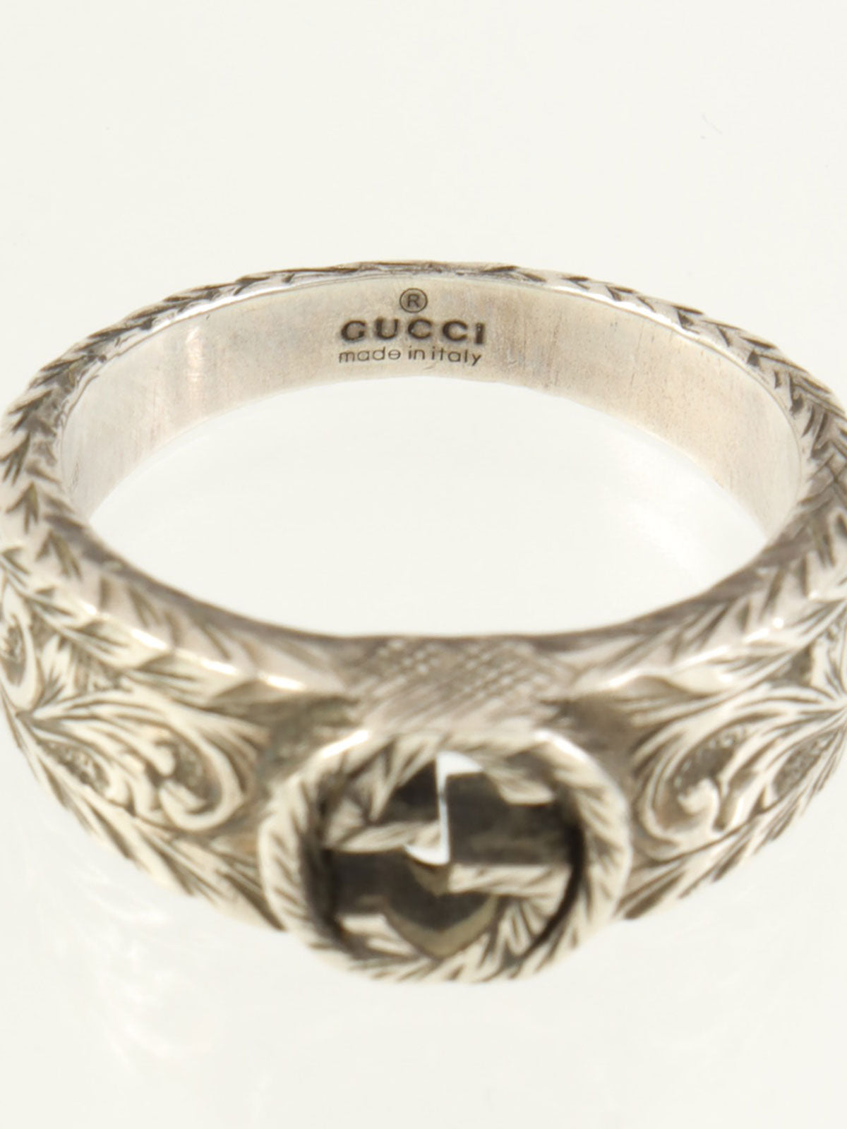 925 Interlocking G Ring Silver