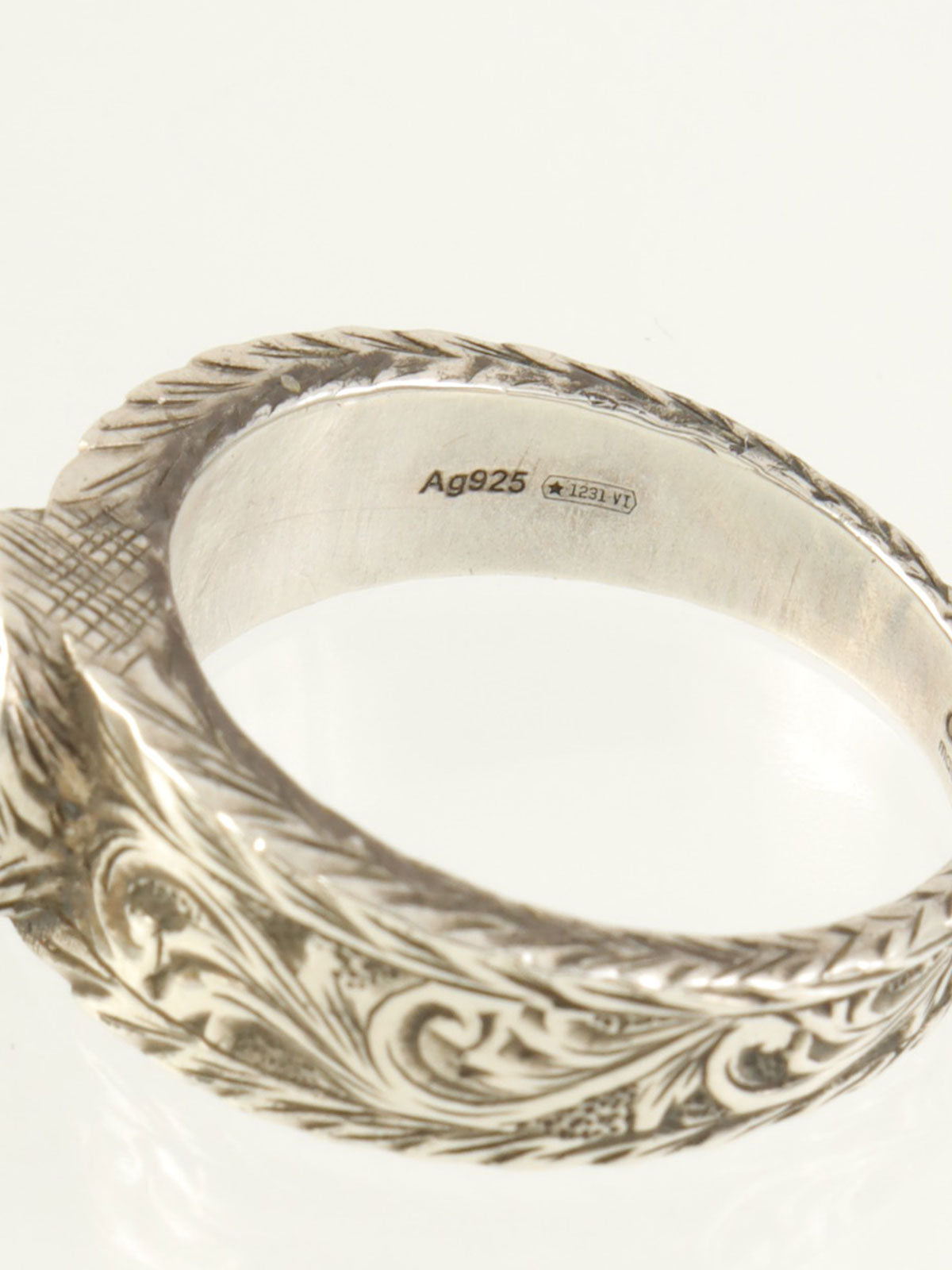 925 Interlocking G Ring Silver