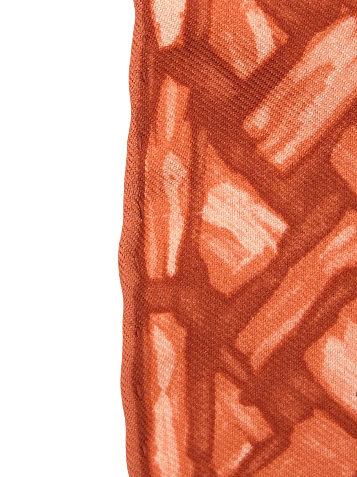 Silk Sunflower Pattern Scarf in Red/Yellow