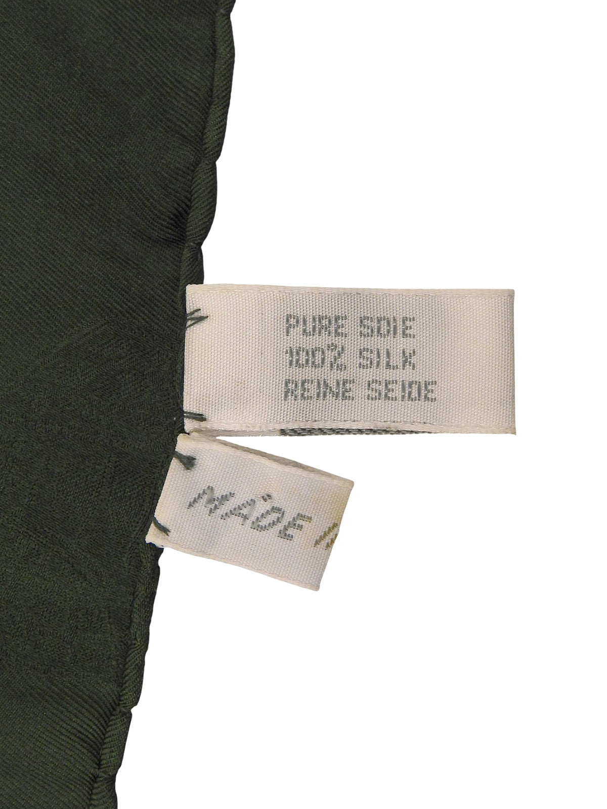 シルクキーデザインパターンスカーフ グリーン/ブルー/マルチ