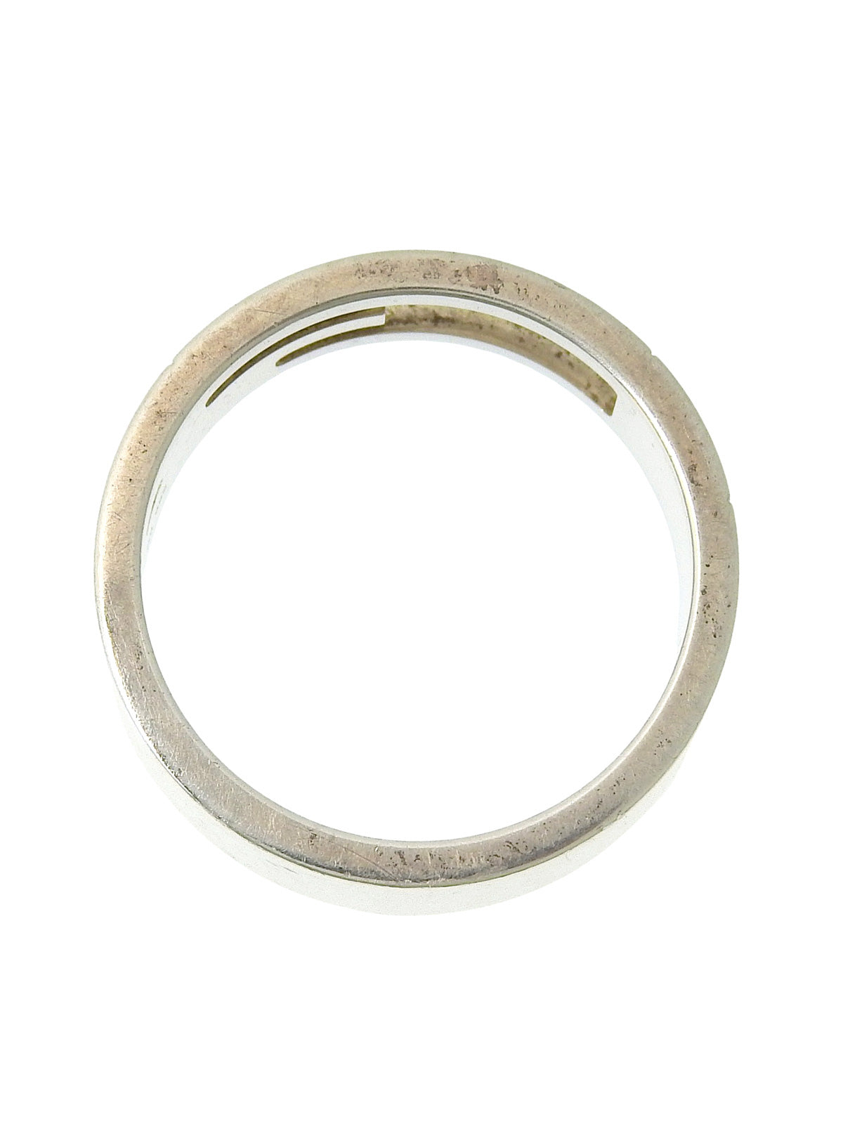 925ブランデッドレギュラーGリング #63 シルバー