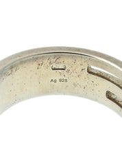 925ブランデッドレギュラーGリング #63 シルバー