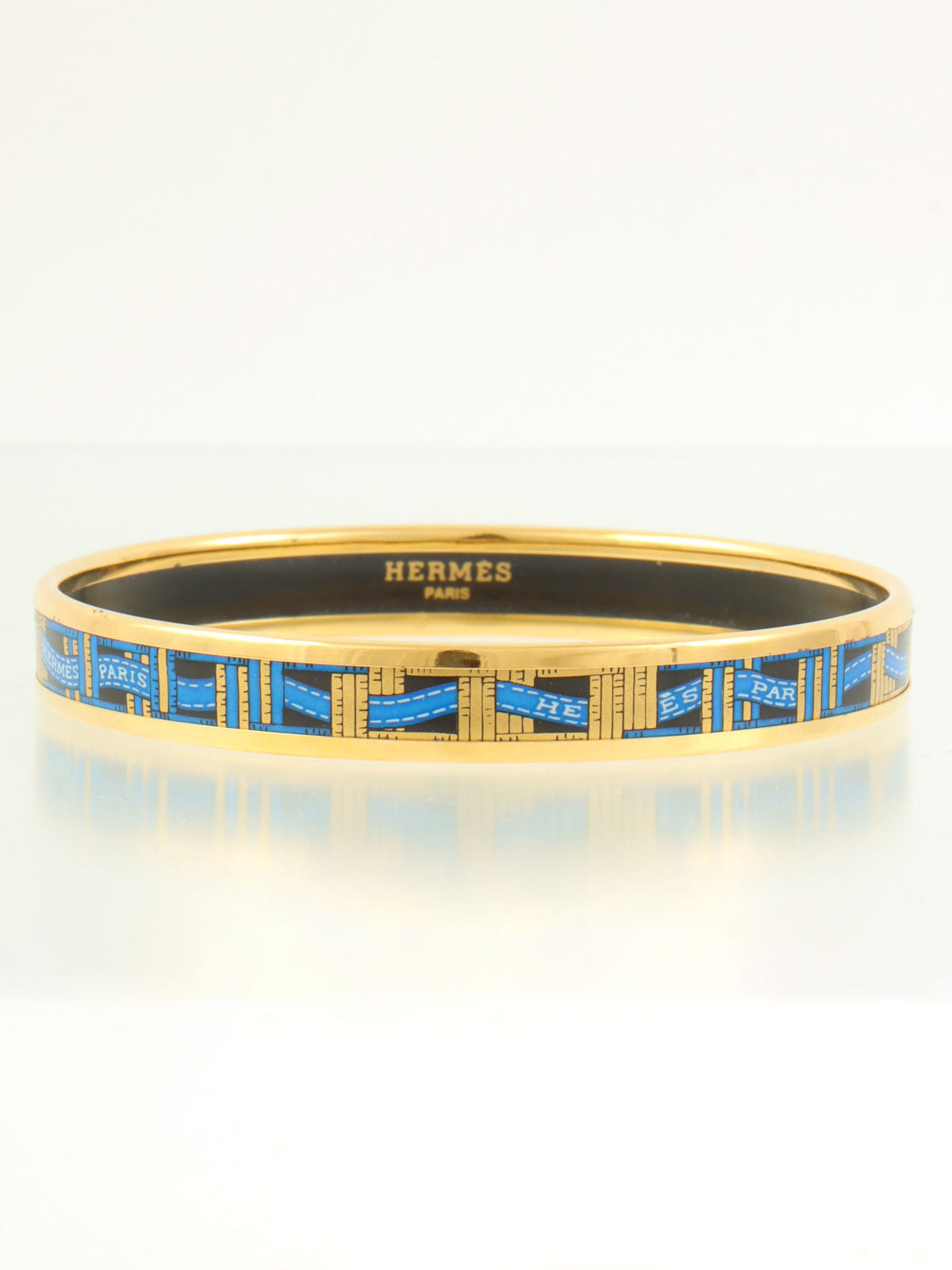 エマイユバングルPM ゴールド/ブルー