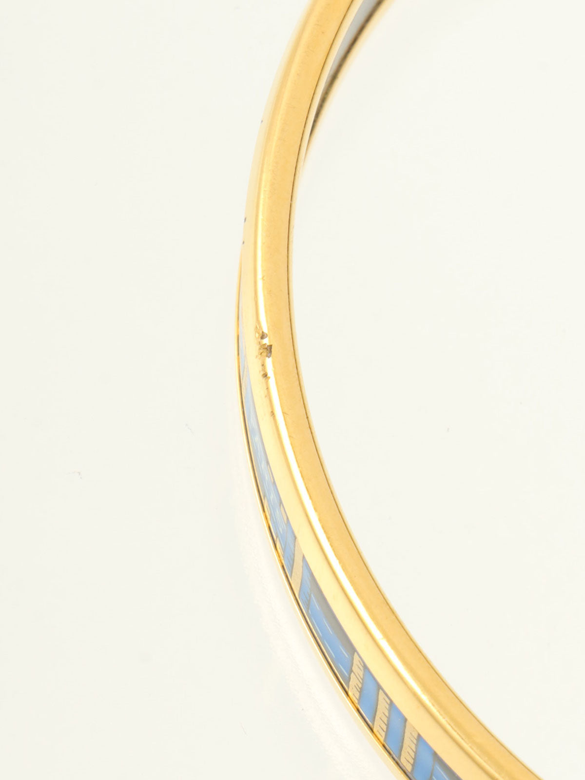 エマイユバングルPM ゴールド/ブルー