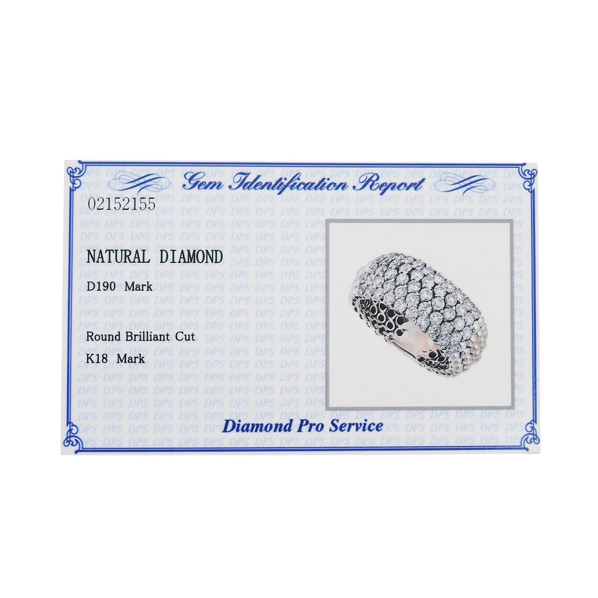 18K Diamond Ring, Silver, #54