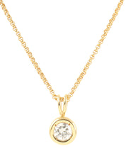 18kダイヤモンドネックレス ゴールド