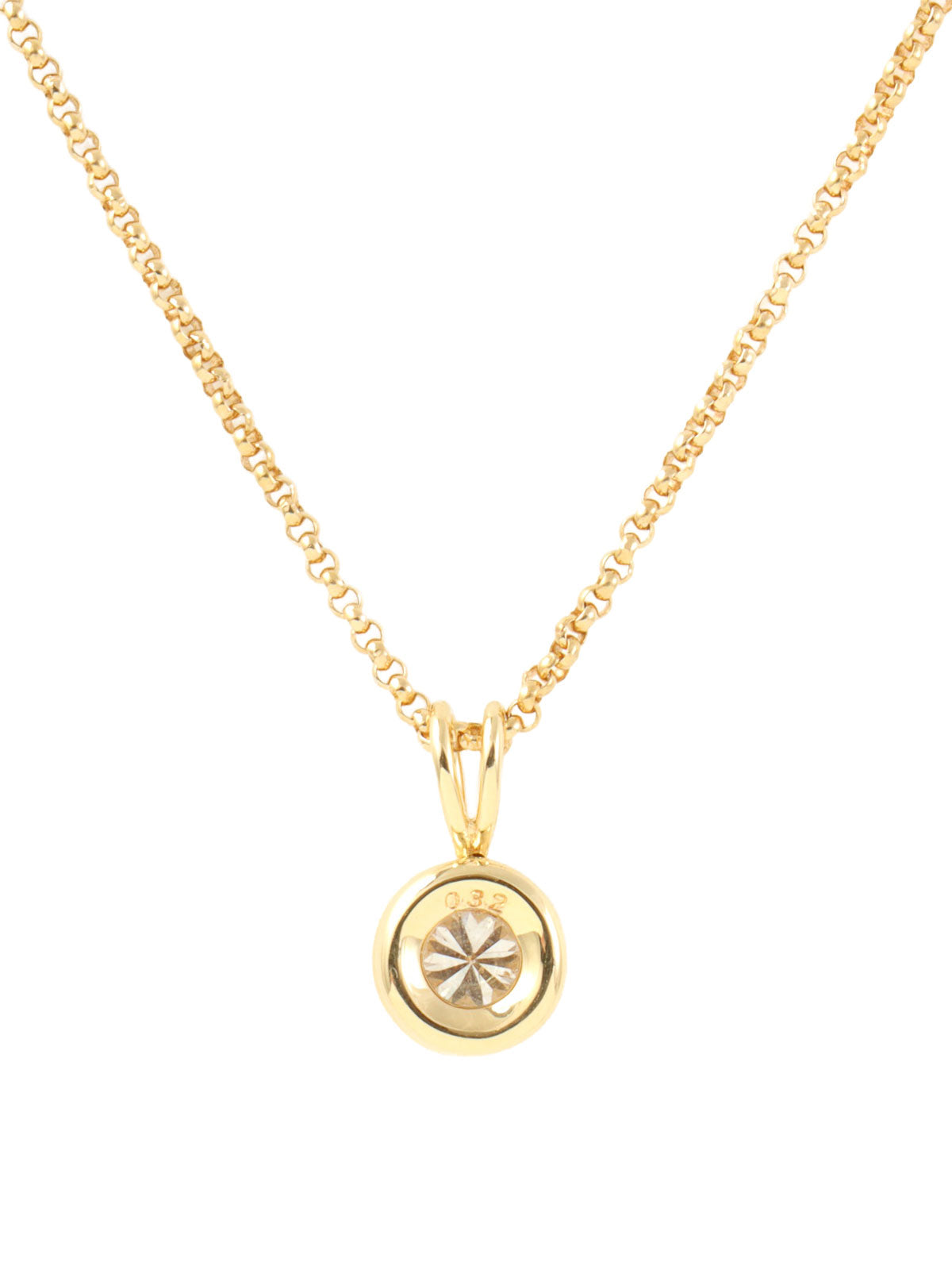 18kダイヤモンドネックレス ゴールド