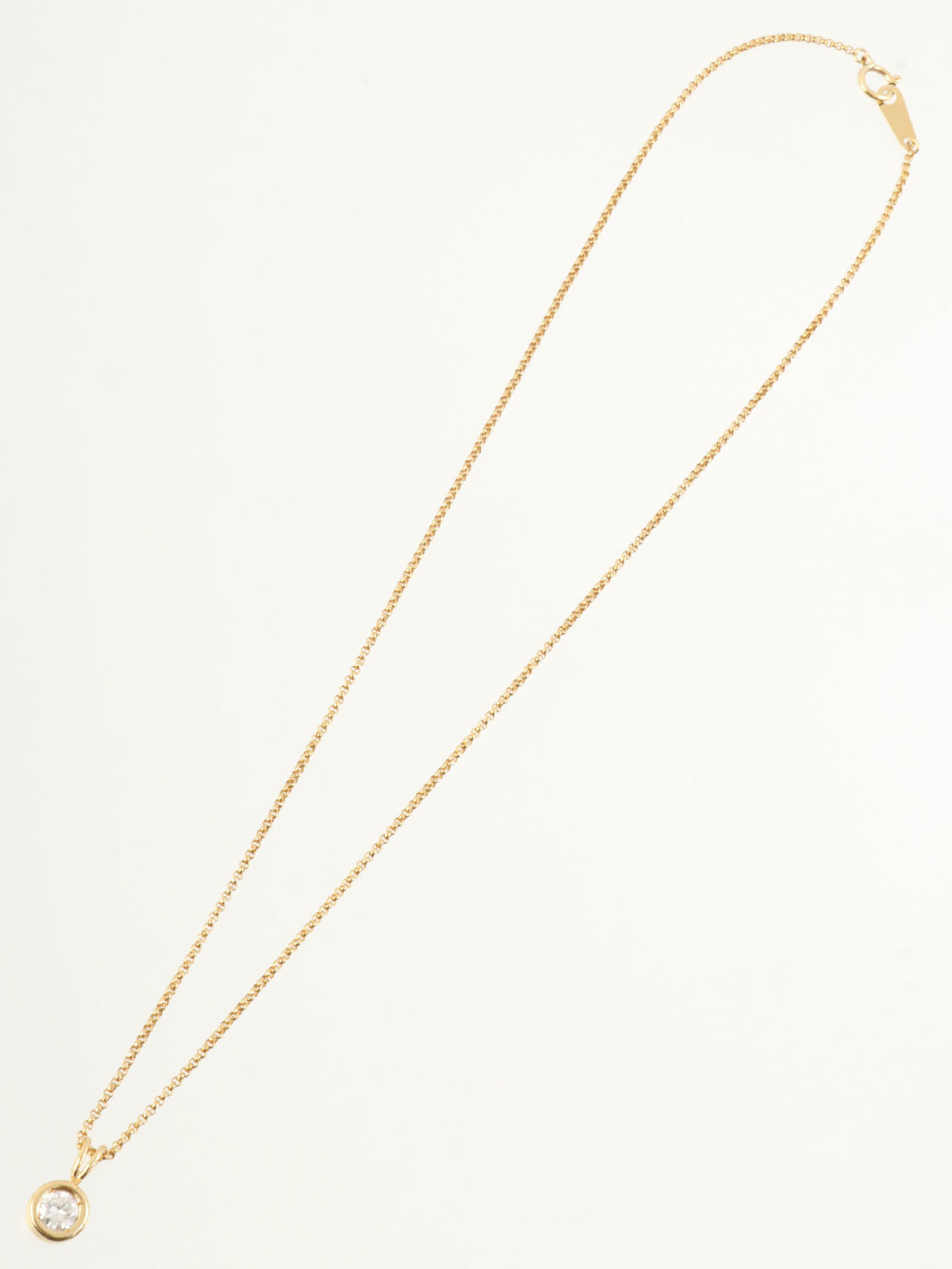 18kダイヤモンドネックレス ゴールド