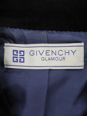 ハウンドトゥースパターンジャケット ブルー/ブラック