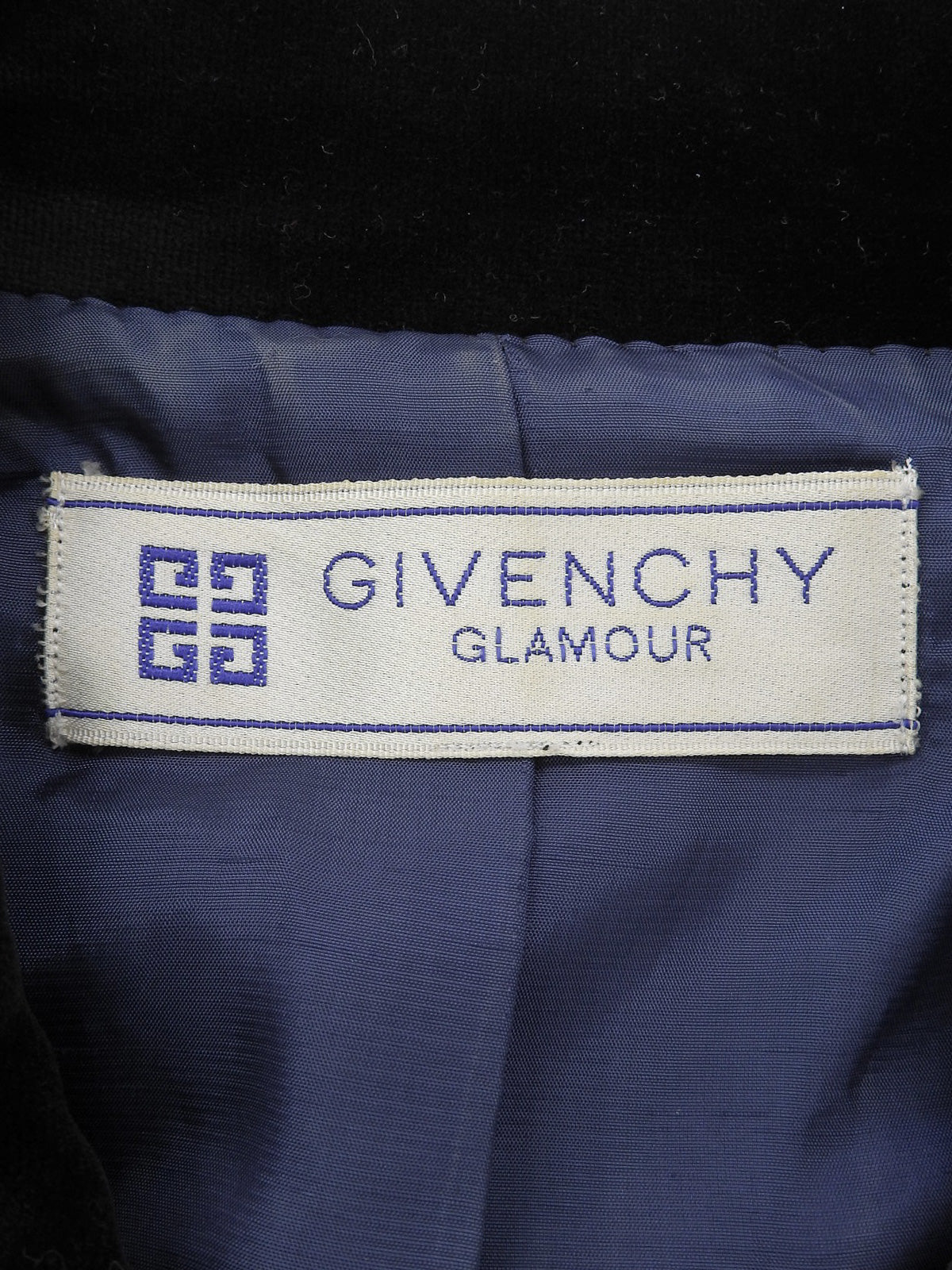 Houndstooth Pattern Jacket Blue/Black