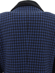 Houndstooth Pattern Jacket Blue/Black
