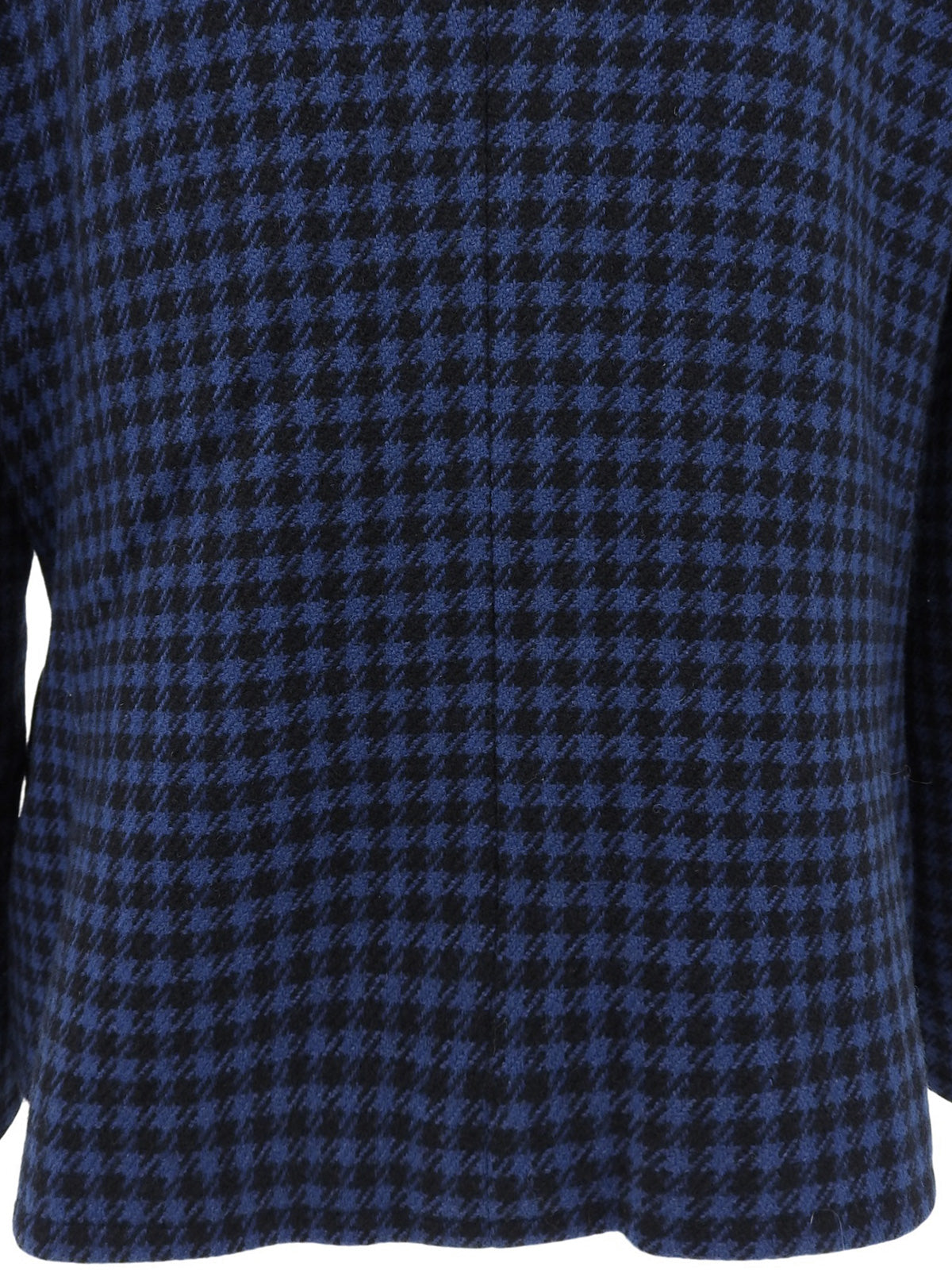 ハウンドトゥースパターンジャケット ブルー/ブラック