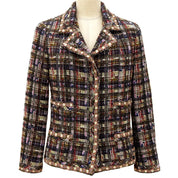 2005 Tweed CC Mark Button Jacket Multi-color