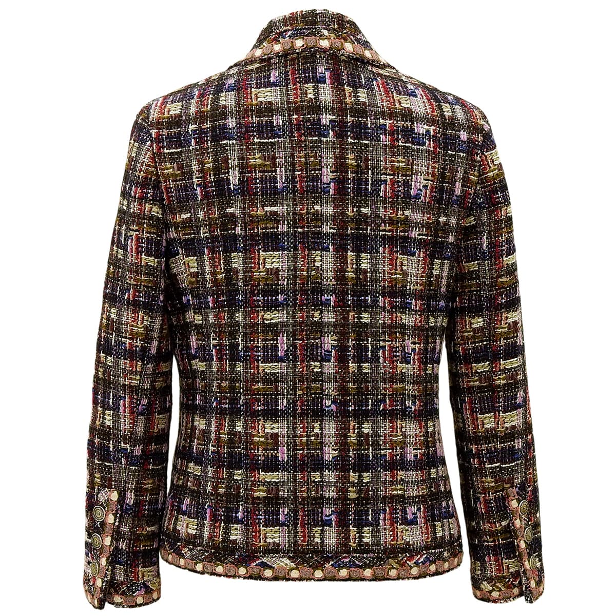 2005 Tweed CC Mark Button Jacket Multi-color
