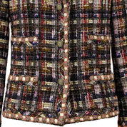 2005 Tweed CC Mark Button Jacket Multi-color