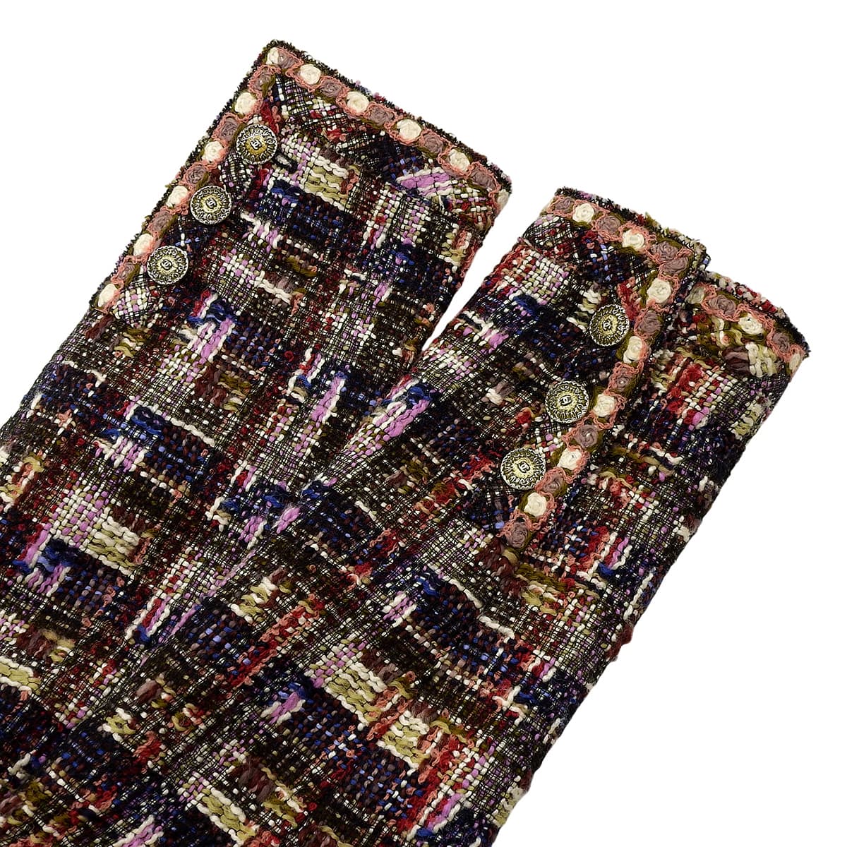 2005 Tweed CC Mark Button Jacket Multi-color