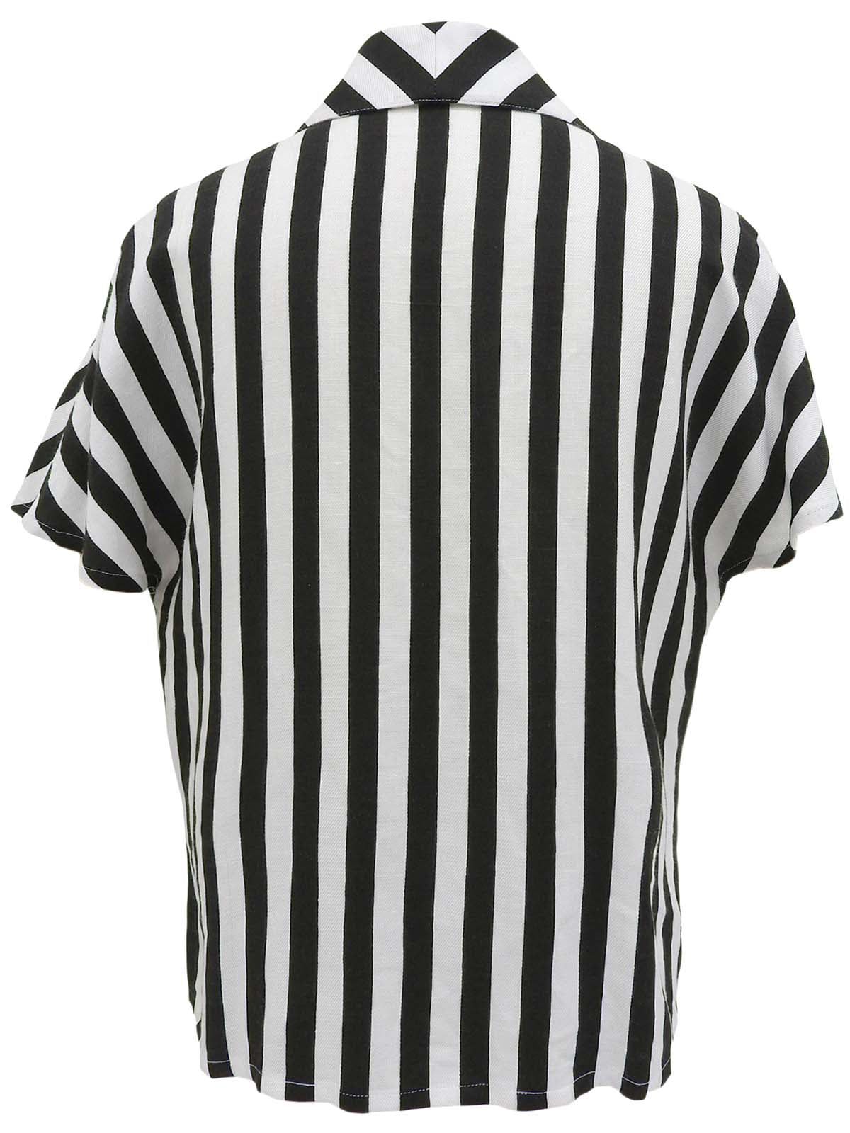 黑白条纹短袖外套